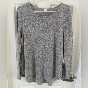 Old Navy Large Gray Heathered Long Sleeve Shirt